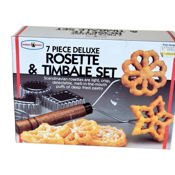 7 pc Nordic Ware Deluxe Rosette and Timbale Set - Picture 2 of 5